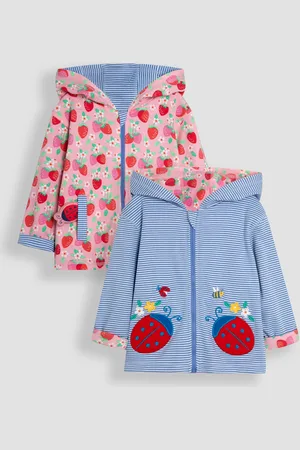 JoJo Maman Bébé Dino Appliqué Reversible Hoodie8692 cm