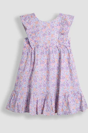 JoJo Maman Bébé Frill Back Summer 100% Cotton Dress116122 cm