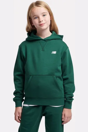 New Balance Small Girls Brush Back Logo Hoodie12