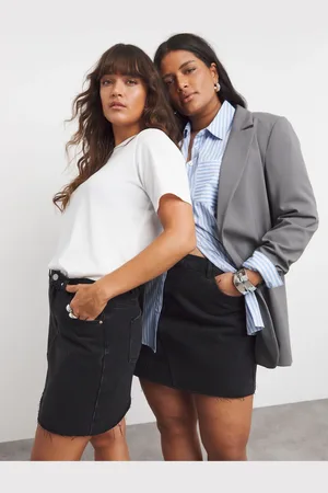 Simply Be 100% Cotton Denim Mini Skirt50