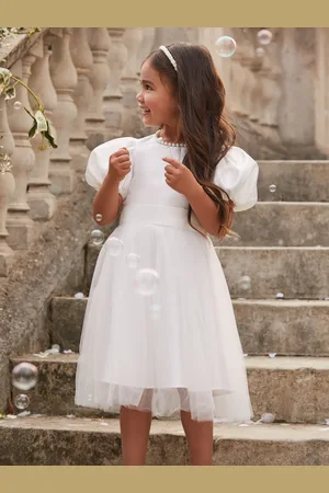 Lipsy London Flower Girl Puff Sleeve Occasion Dress (2-16yrs)11 lat (146 cm)