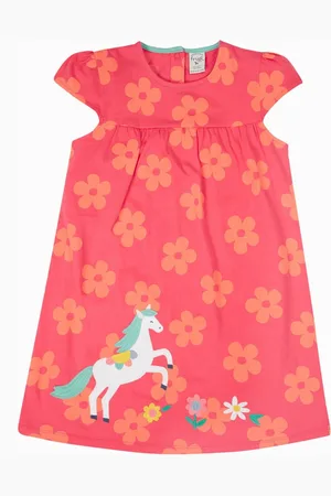 Frugi Pink Floral Horse Dress