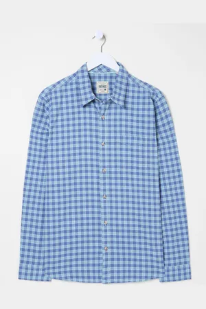 Fat Face FatFace Long Sleeve Sandy Check 100% Cotton ShirtS Reg