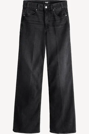 Paige Sasha Wide Leg Black Jeans30 R