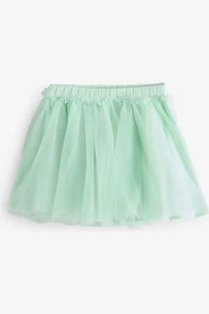 Benetton Girls Green Tulle Skirt104110 cm
