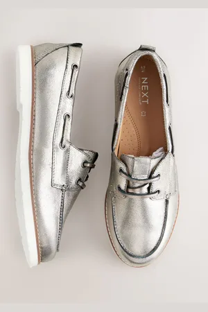 Next Forever Comfort Leather Round Toe Lace Up Boat ShoesEU 38 (UK 5)