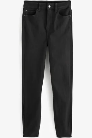 7 for all Mankind Aubrey High Rise Skinny Black Jeans30 R