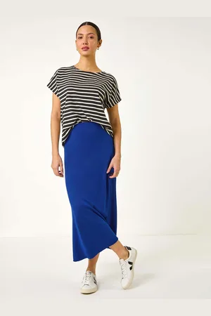 Roman A-Line Pull On Stretch Skirt46