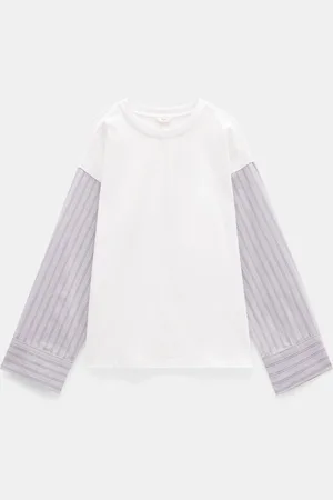 Hush Puppies 100% Cotton Woven Mix Long Sleeve T-ShirtL-XL