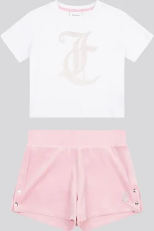Juicy Couture Girls Boxy T-Shirt & Velour Shorts Set134140 cm
