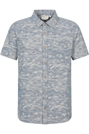 Mountain Warehouse 100% Organic Cotton Tropical Printed Mens Short Sleeved ShirtXXL