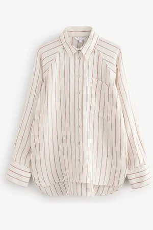 Next 100% Linen Button Down Relaxed Long Sleeve Shirt50