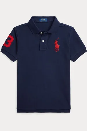 Ralph Lauren Boys Big Blue Pony Pique 100% Cotton Polo Shirt10 lat (140 cm)
