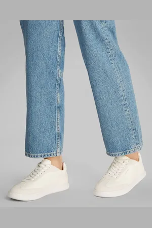 Calvin Klein Cupsole Lace-Up Leather Trainerseu38