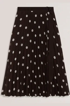 Ted Baker Ereo Polka Dot Pleated Midi Skirt42
