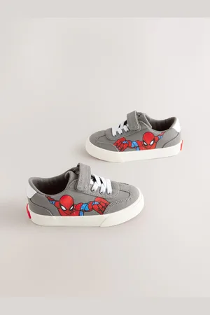 Next Buty sportowe Spiderman z elastycznymi sznurówkami i zapięciem na rzepEU 19 (UK 3)