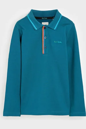 Paul Smith Boys Long Sleeve Signature 100% Cotton Polo Shirt6