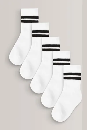 Next Cushioned Footbed Cotton Rich Ribbed Tipped Socks 3 PackUK 0