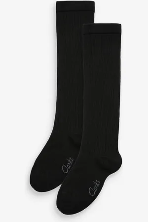 Clarks Boys Knee High Socks 2 PackUK 12.5