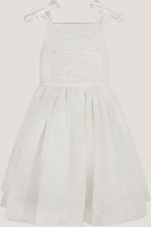 Monsoon Olivia Pearl Ruched Tulle Dress122128 cm