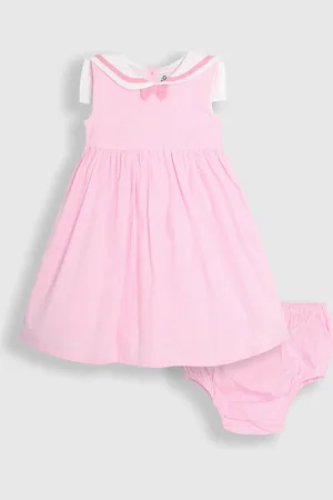 JoJo Maman Bébé Sailor Stripe Party 100% Cotton Dress98104 cm