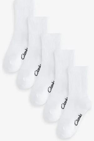 Clarks Sporty School Socks 5 Packuk125eu31