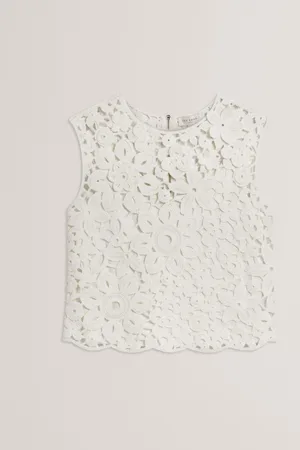 Ted Baker Joyyra-Crochet Knit Crop Top36