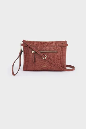Osprey The Ruby Leather Cross-Body Cognac ClutchJeden