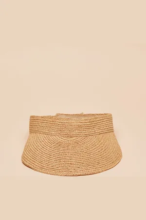 Joules Sunray Packable Adjustable Raffia VisorJeden