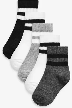 Next Cushioned Footbed Cotton Rich Ribbed Tipped Socks 3 PackUK 3