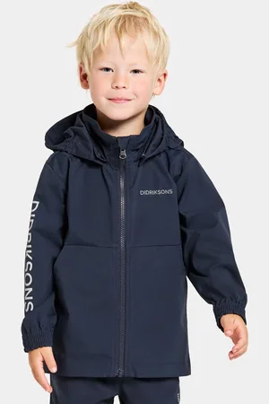 Didriksons Kids Blue Hallon Water-Repellent Jacket116122 cm