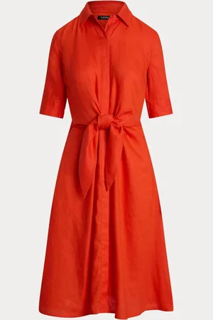 Ralph Lauren Wakana Linen Belted Shirt Dress44