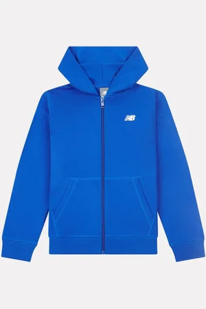 New Balance Kids French Terry Small Logo Zip 100% Cotton Hoodie122128 cm