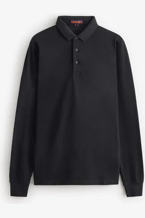 Superdry Koszulka polo z długim rękawem i piki z 100% bawełnyXXL