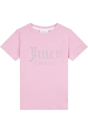 Juicy Couture Girls Fitted Diamante 100% Cotton T-Shirt8
