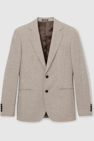 Reiss Garland Single-Breasted Blazer with Wool in Puppytooth Check36 R