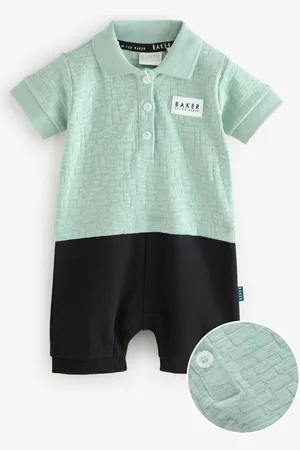 Ted Baker Teksturowany pajacyk z kołnierzykiem polo8086 cm