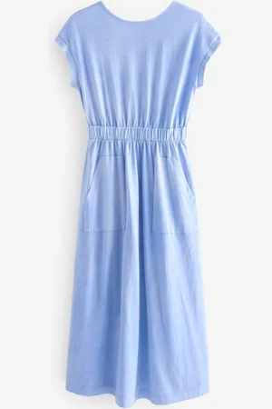 Next 100% Cotton Summer Midi T-Shirt Dress46tall