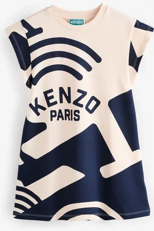 Kenzo Large Logo Blue T-Shirt Dress10 lat (140 cm)