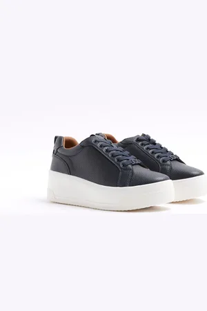 River Island Platform Lace-Up Trainerseu38