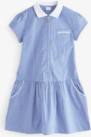 Next Zip Front Cotton Rich Gingham School Dress (3-14yrs)6 lat (116 cm)