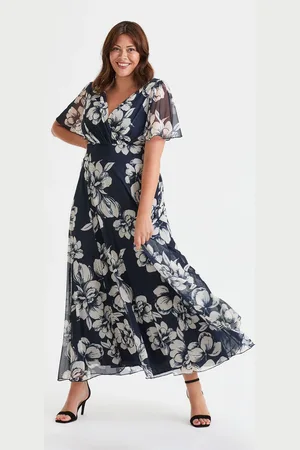 Scarlett & Jo Sukienka maxi Isabelle z rozkloszowanymi rękawami48