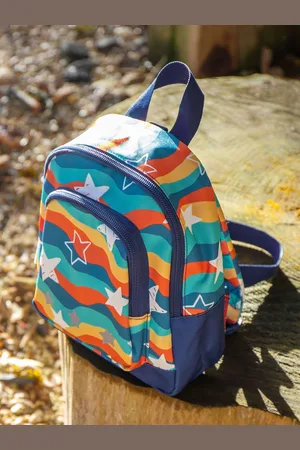 Frugi Blue Wavy Stars Little Adventurers BackpackJeden