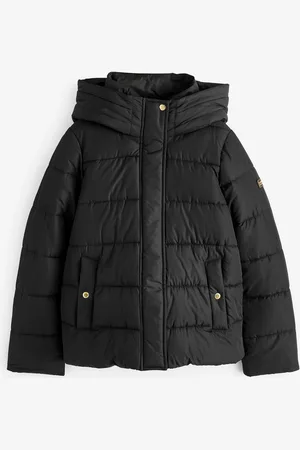 Barbour Czarna pikowana kurtka puchowa Barron o pudełkowym kroju42