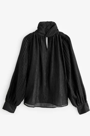 French Connection Beth Lurex Keyhole TopS
