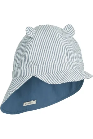 Liewood Gorm Reversible Seersucker Sun Hat With EarsDo 3 miesięcy (50