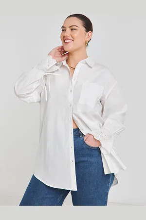 Simply Be Broderie Pocket Shirt42