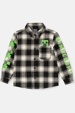 Angel & Rocket Minecraft Brushed 100% Cotton Check Shirt11 lat (146 cm)