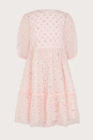 Monsoon Gracie Long Sleeve Beaded Tunic Dress134140 cm