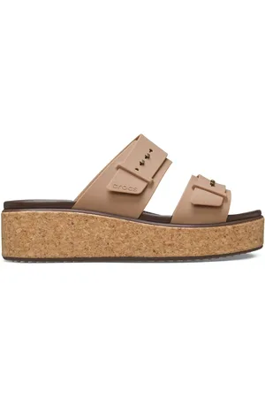 Crocs Brooklyn Cork Buckle Wedge Sandals4 EU 36 -37